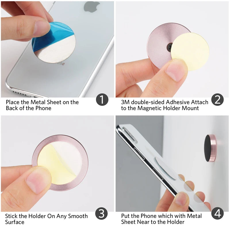 Magnetic Phone Holder for Car Magnets Car Dashboard Phone Mount Phone Holder Car Mount for Home Wall Compatible with All Phone