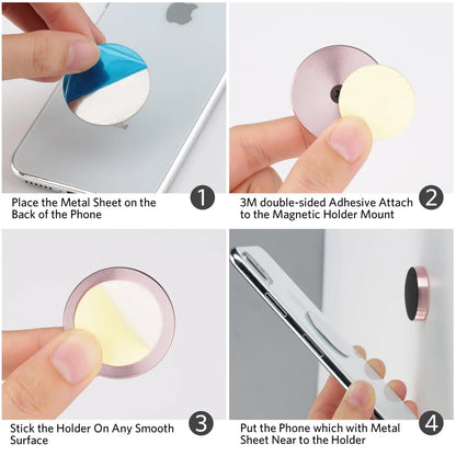 Magnetic Phone Holder for Car Magnets Car Dashboard Phone Mount Phone Holder Car Mount for Home Wall Compatible with All Phone