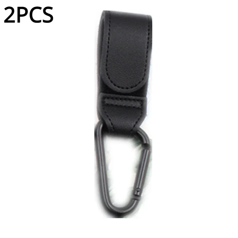Leather Baby Bag Stroller Hook Pram Rotate 1/2pcs 360 Degree Rotatable Cart Organizer Pram Hook Stroller Accessories