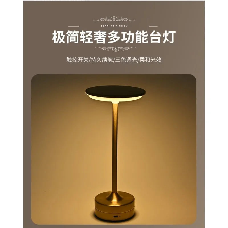 Decorative desk lamp bar bedroom camping ambient light study bedside eye protection led creative gift night light