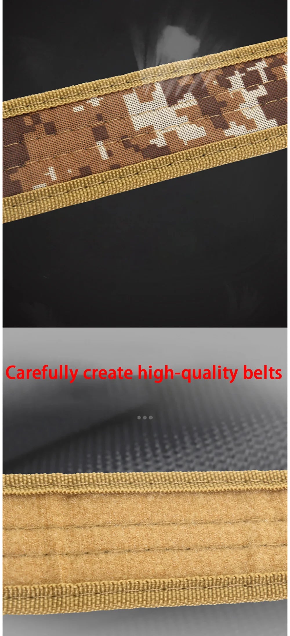 Men's Belt Outdoor Camouflage Tactical Belt Oxford Cloth Belt Mountaineering Belt Nylon Wide Waist Belt Work Belt Neutral Belts