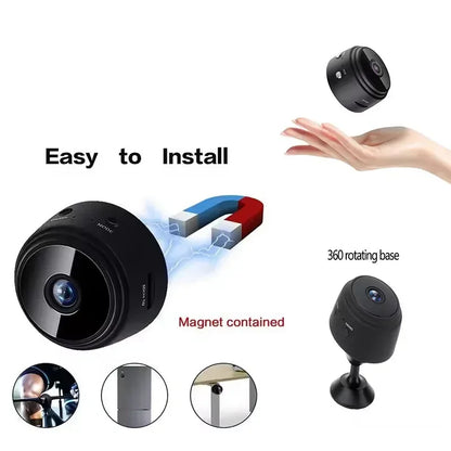 Smart Home A9 Mini Camera WiFi Wireless HD Surveillance Remote Monitoring Compact Design Security System Protection