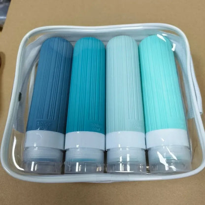 90ML Travel Bottle Set Refillable Lotion Shampoo Shower Gel Tube Bottling Cosmetic Empty Liquid Leak Proof Container Accessories