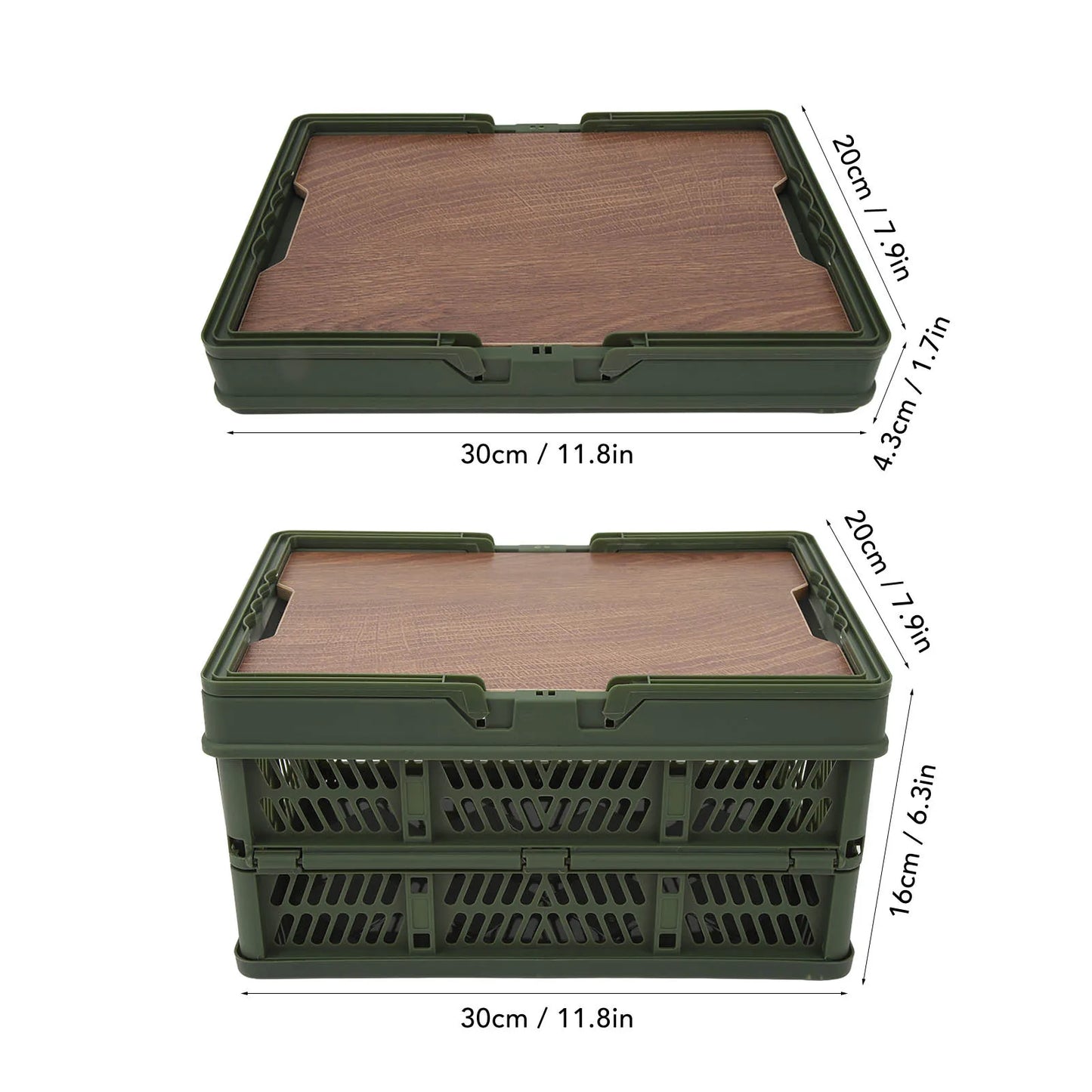 Foldable Camping Picnic Basket with Movable Board Large Capacity Multifunction Handheld Storage Box Home Organization