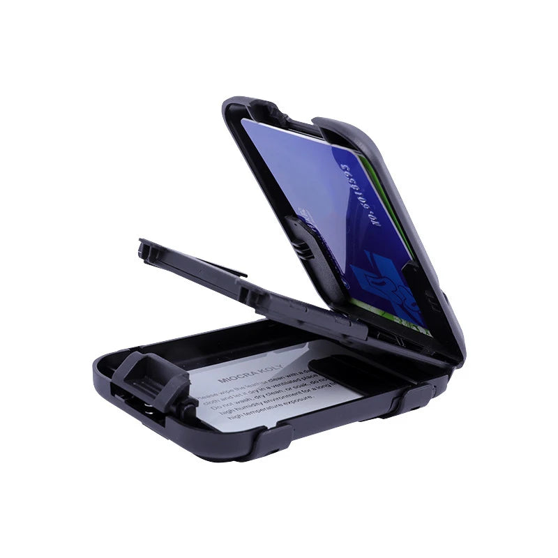 Slim Wallet RFID Blocking Wallet For Men Removable Money Metal Wallet With Money Clip For Men Crush Resistant