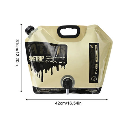 8L Portable Water Bags Folding Camping Water Container Jug Bucket with Faucet for Outdoor Hiking Travel Water Storage Jug Pouch