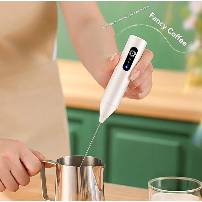 1 pc Electric Milk Frother Handheld Egg Beater Foamer Coffee Maker Electric Blender Mixer Mini Portable Blender Kitchen Tool