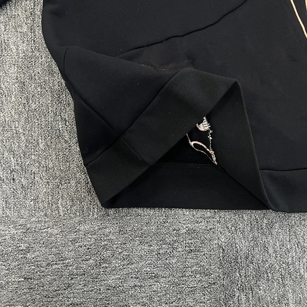 Jogging Streetwear Hoodies Trousers Set Centre Cee Tracksuit Men Clothing Y2k Cotton Sweatshirts Tops Pants Mens Clothes Black