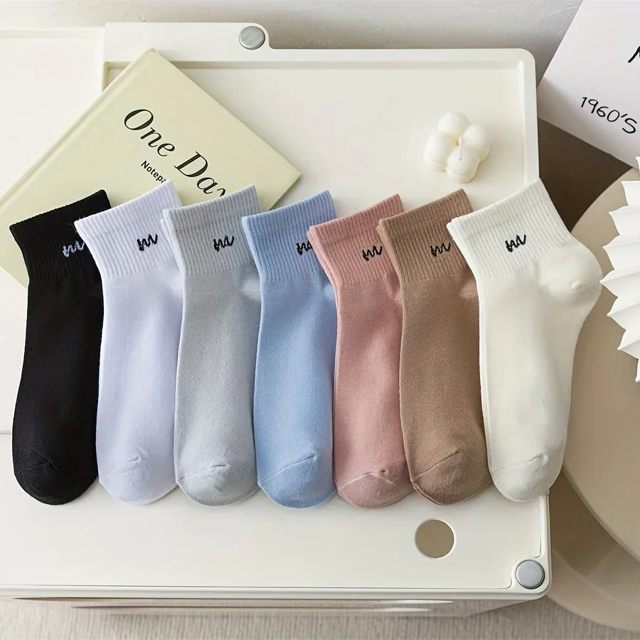 5 pairs of short sports socks for one sale, comfortable and breathable short socks sock