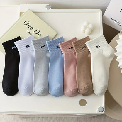5 pairs of short sports socks for one sale, comfortable and breathable short socks sock