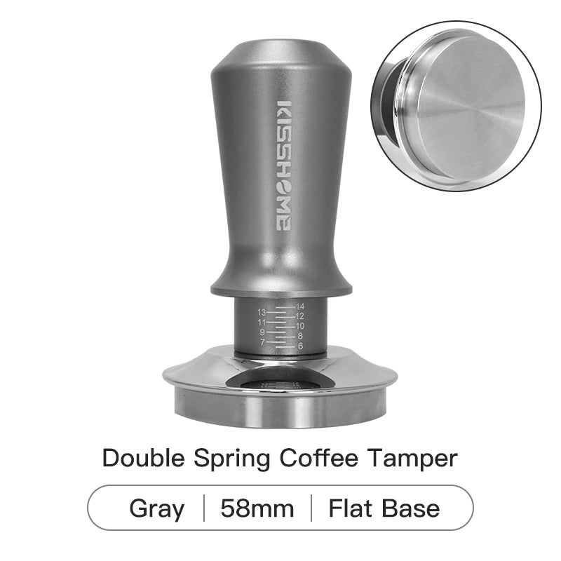 Coffee Tamper 30lb Constant Pressure Calibrated Double Spring 51mm 53mm 58mm Breville Espresso Maker Accsesories Barista Tools