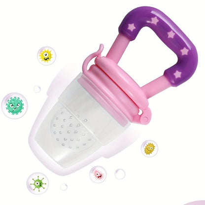 Baby Feeding Spoon Fruit Grinding Pacifier Complementary Bites Silicone Mesh Baby Feeding Tableware
