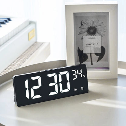 Creative Multifunction Electronic Clock Simple Large Screen Clock Multi Group Alarm Clock Student Clock