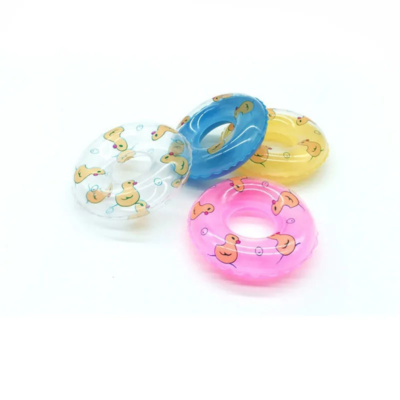 20PCS inflatable mini swimming rings water games swimming ring toys neighborhood mini children's swimming rings donuts