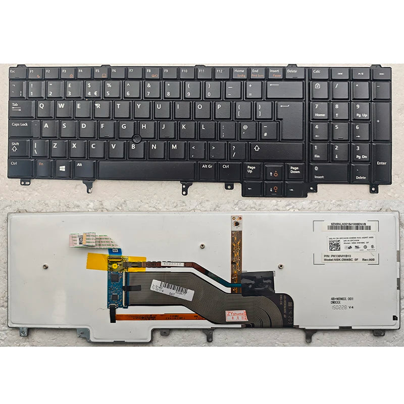 US/RU/LA Laptop Keyboard For Dell Latitude E6520 E5520 E5530 E6530 M4700 M6700 M4600 M6600 M4800 M6800 E6540 P14F P15G P19F P25G