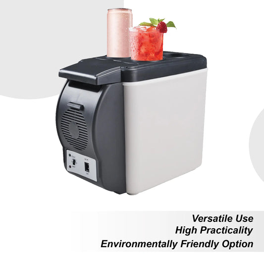 6L Mini Car Refrigerator 12V Fridge Low Noise Cooler Box Refrigerator Portable Travel Icebox for Food Freshness for Car RV