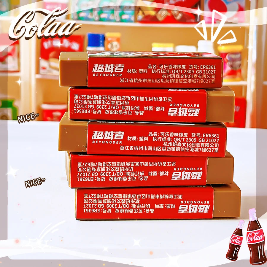 school teacher gift back to school supplies Aesthetic cute stationery Kawaii object funny erasers Drinks rubber cute things byUm