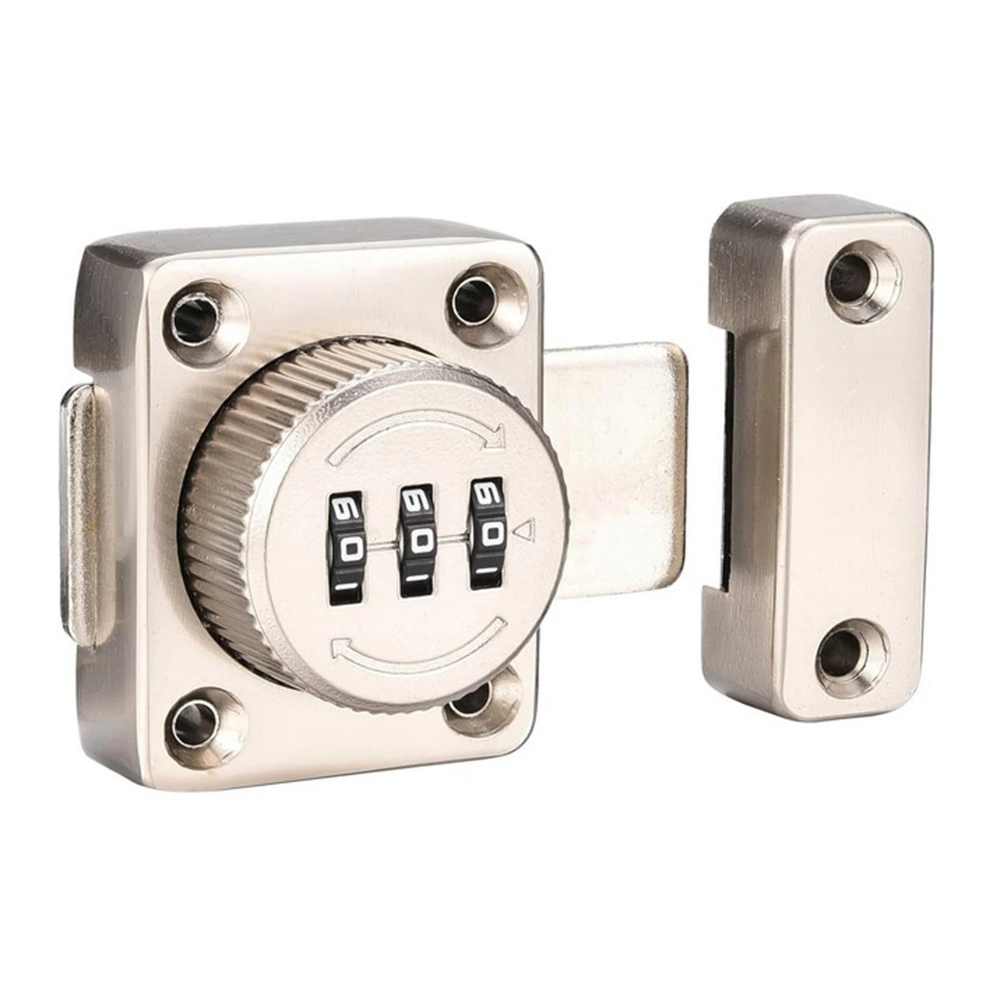 No-Punch Combination Door Cabinet Locks No Keys Needed Children Safety Enhanced Security for Home Interior Doors Entry Gate