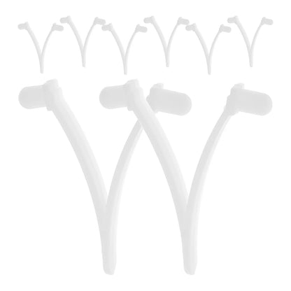8 Pcs Pool Cleaning Accessories ABS Material V Clips For Skimmer Nets Leaf Rakes Brush Handles Pool Tool Attachment Locking Clip