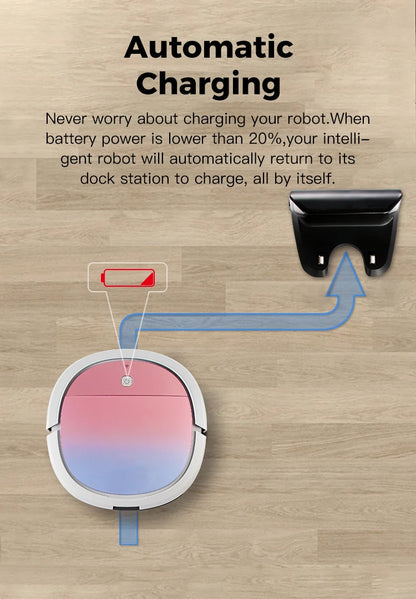 New Smart Robot Vacuum Cleaner Wifi App control,180ml Water Tank Home Appliances Electric Cleaning Tools Robotic Vacuum Cleaners