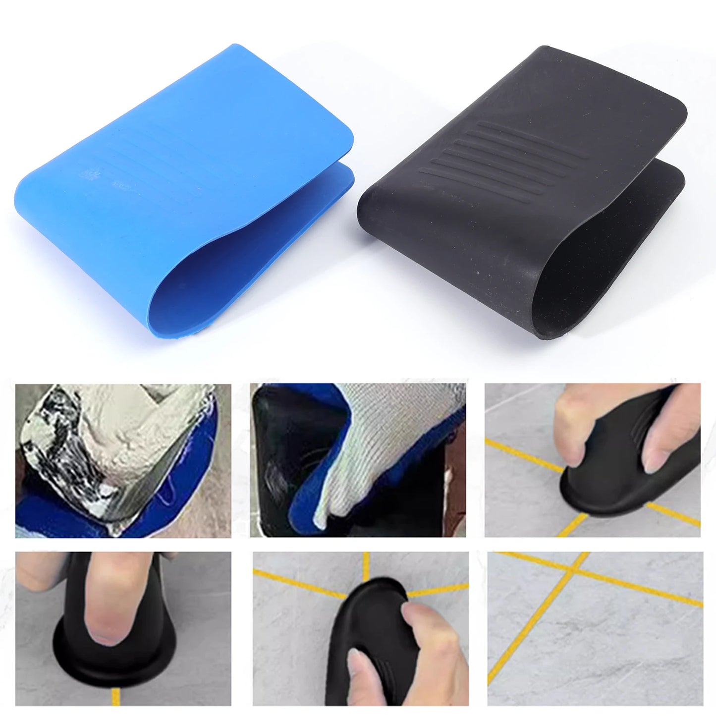 Caulking Finisher Tile Grout for Caulking Agent Tile Wall Brick Corner Gap Rubber Scraper Sealant Grout Kit Hand Scraping Tools