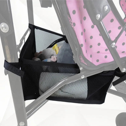 Portable Baby Stroller Basket Newborn Stroller Hanging Basket Infant Stroller Accessories Pram Bottom Basket Organizer Bag