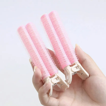 2Pcs Bangs Hair Root Fluffy Hair Clips Lazy Hair Top Styling Curling Barrel Portable Korean Hair Clips Hair Rollers