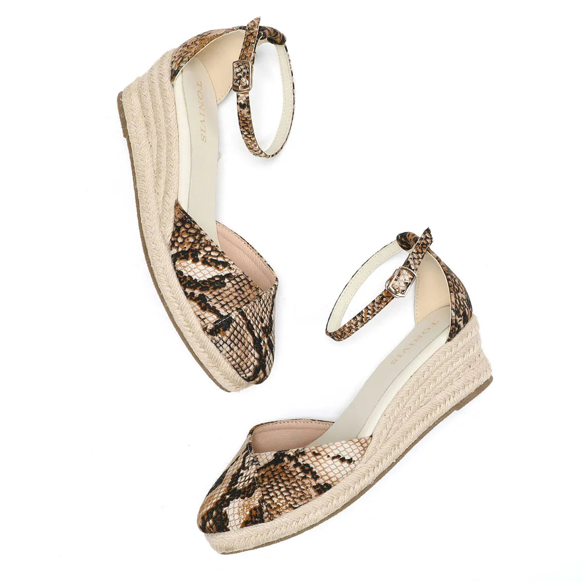 Ladies Casual Wedges Summer New Platform Sandals Fashion High Heels Espadrilles Sandals Roman Buckle Sandals