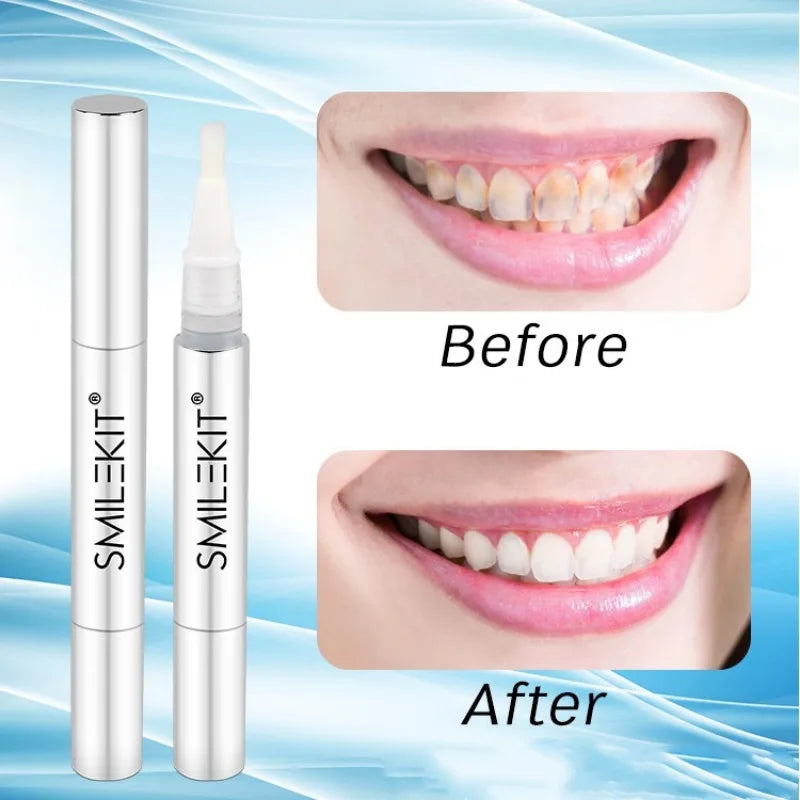 Dental Teeth Whitening Kit Mini 16 LED Cold Light  Tooth Whitener Bleaching Pen Oral Tray Device Set