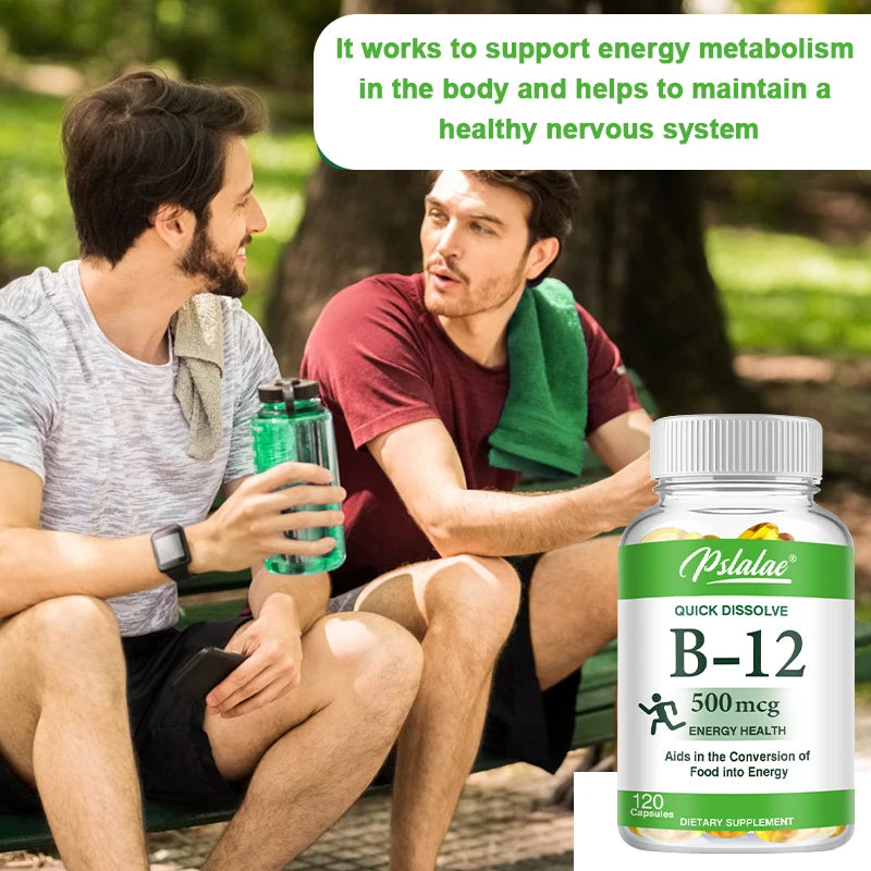 Vitamin B12 Supplement 500 mcg for optimal absorption