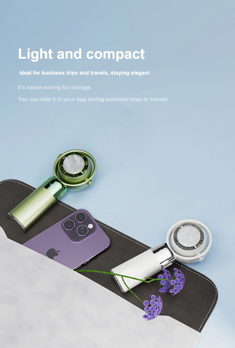 Handheld Fan High Speed Fan Handheld Outdoor Portable Fan Rechargeable Model Digital LifeDisplay Model Strong Wind Long Battery