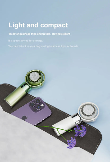 Handheld Fan High Speed Fan Handheld Outdoor Portable Fan Rechargeable Model Digital LifeDisplay Model Strong Wind Long Battery