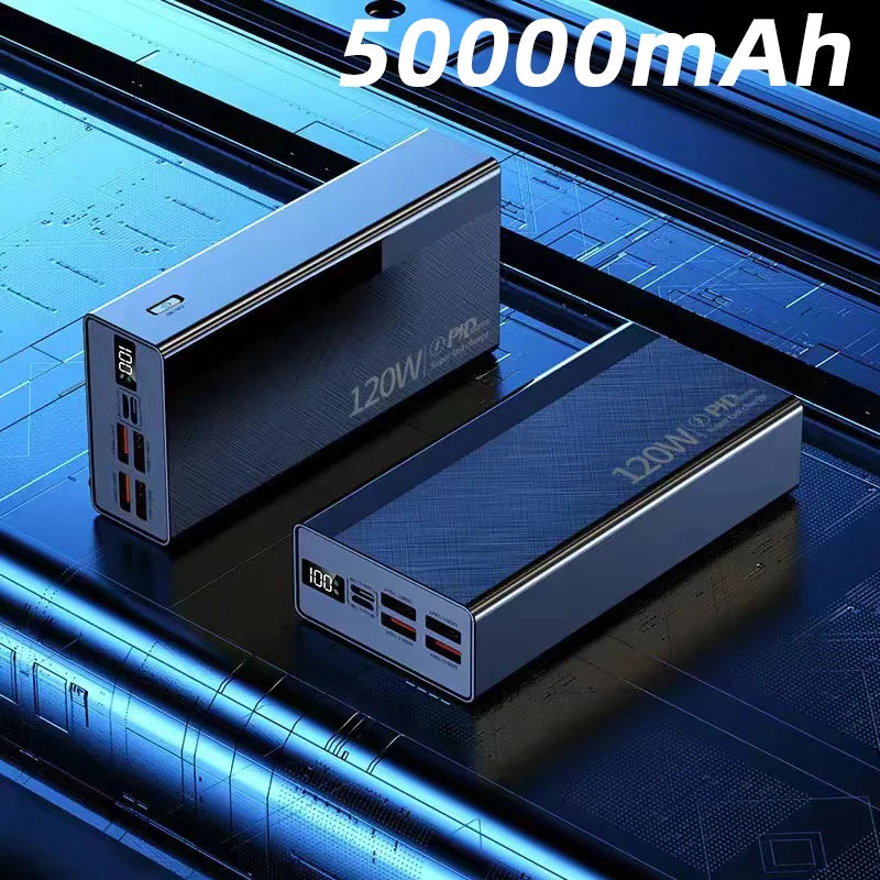 80000mAh Large Capacity Portable Power Bank 120W Super Fast Charging Mobile Power Supports The Simultaneous Use Of 5 Devices