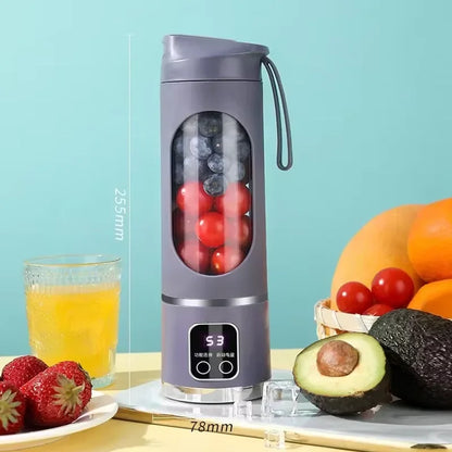 Kitchen Blender Mini Electric Juicer USB Rechargeable Smoothie Milkshake Maker Portable Automatic Fresh Squeezed Fruit Orange