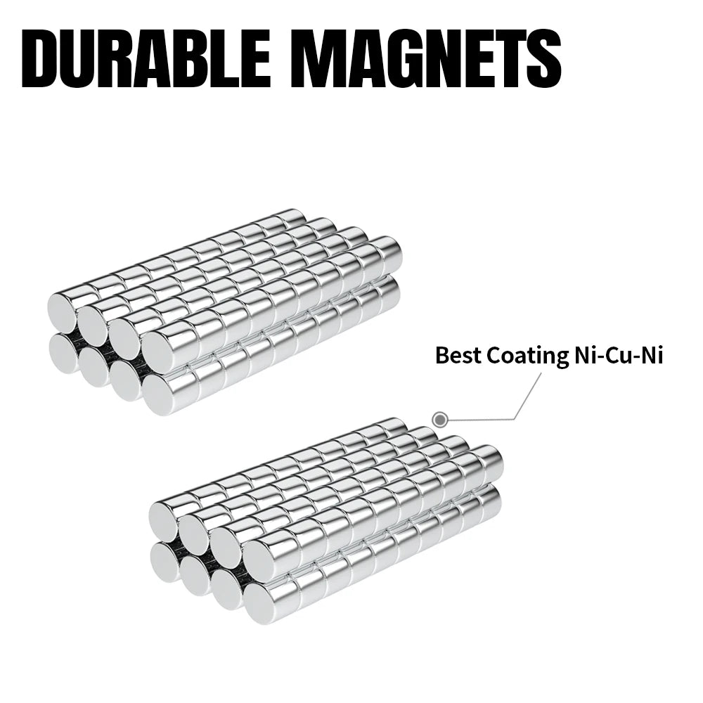 40/200pcs 3x3mm Fridge Magnets for Fridge Office