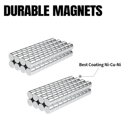 40/200pcs 3x3mm Fridge Magnets for Fridge Office