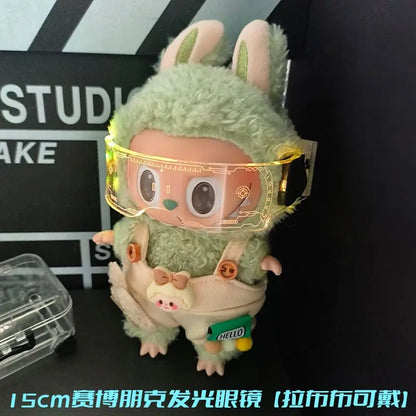 Lafufu Glasses Doll Accessories Doll Accessories Cool Luminous Future Technology Glasses Mini Edition Handsome Doll for cloth