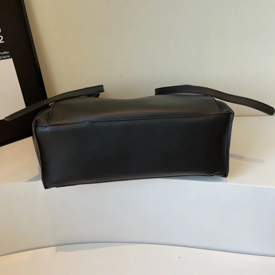 Big Shoulder Hand Commuting Bags for Women Large Capacity Drawstring Bucket Shopping Totes Top-Handle Bag 2025 Latest Handbags