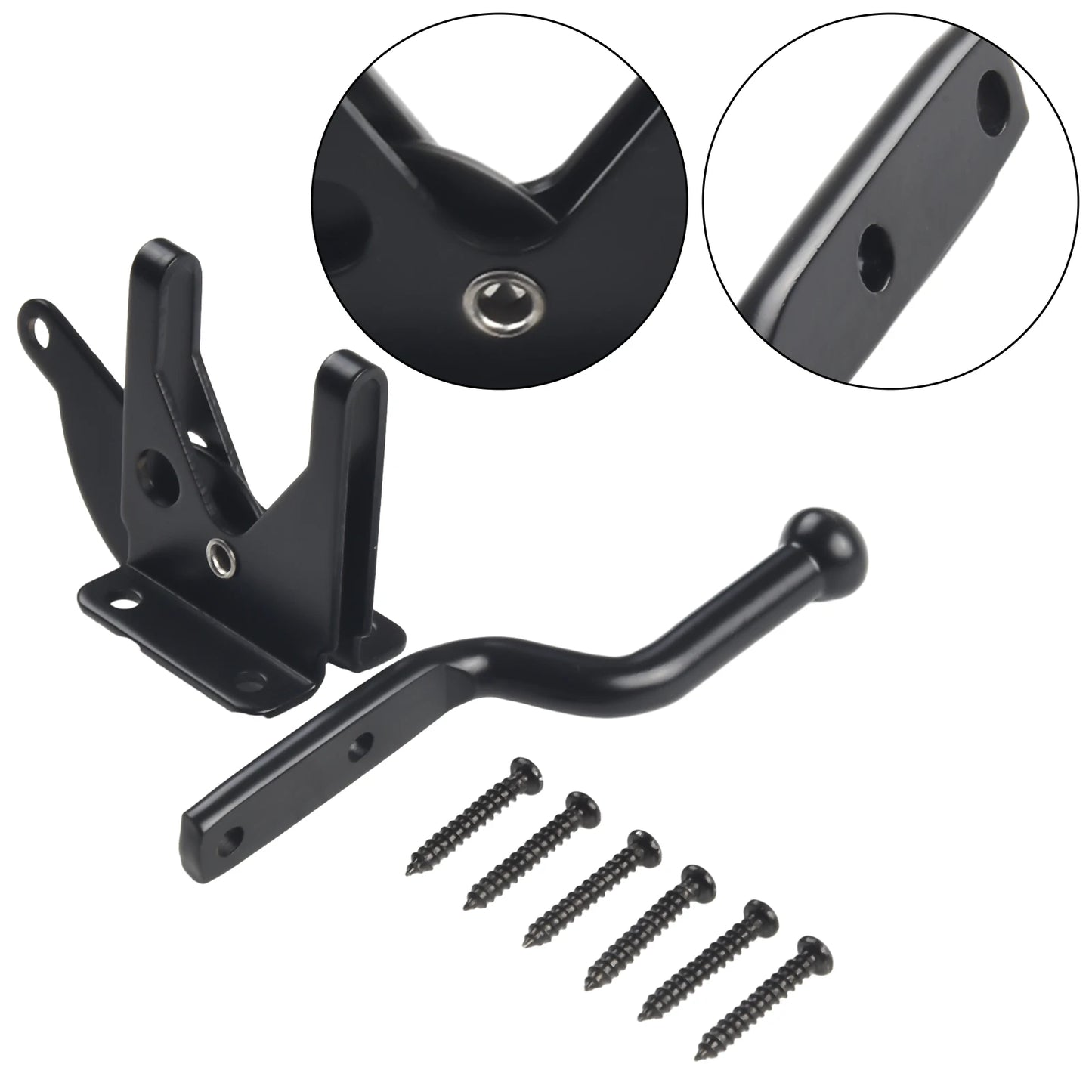 Auto Gate Latch Fence Lock Door Buckle Latch Buckles With Rope Lockable Gate Spring Auto Pad Lock Garden