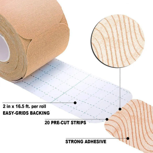 Kinesiology Tape Pro Athletic Sports Tape20 Precut Strips Sports Bandage Waterproof Breathable Latex Free Elastic Sports Tape