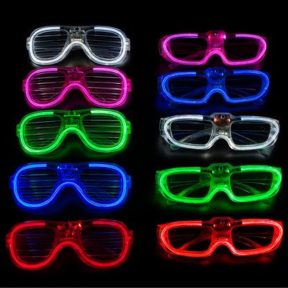 1 Pc Party Glow in the Dark Glasses Light Up LED Glasses Neon Party Favors Sunglasses Party Decor Party Supplies