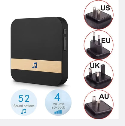 Video Doorbell Camera HD WiFi Doorbell Wireless Operated Motion Detector Audio & Speaker Night Vision for iOS&Android