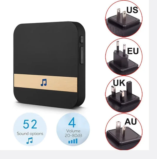 Video Doorbell Camera HD WiFi Doorbell Wireless Operated Motion Detector Audio & Speaker Night Vision for iOS&Android