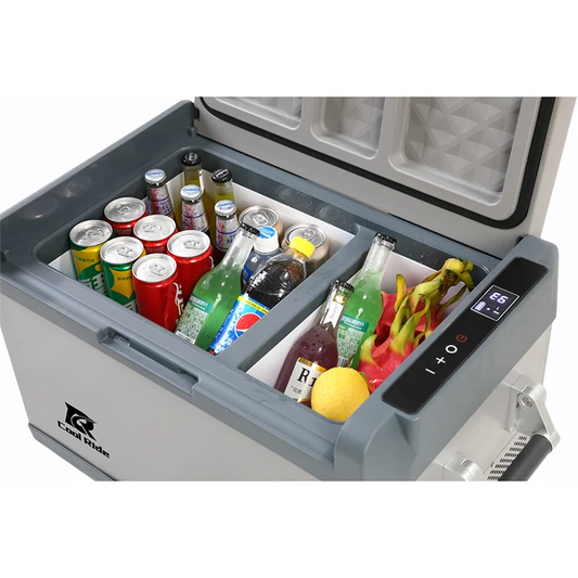 36 Liter Portable Fridge Freezer Small Refrigerator Mini Vehicle Fridge DC12V/24V AC100-240V Mini Fridge for Room
