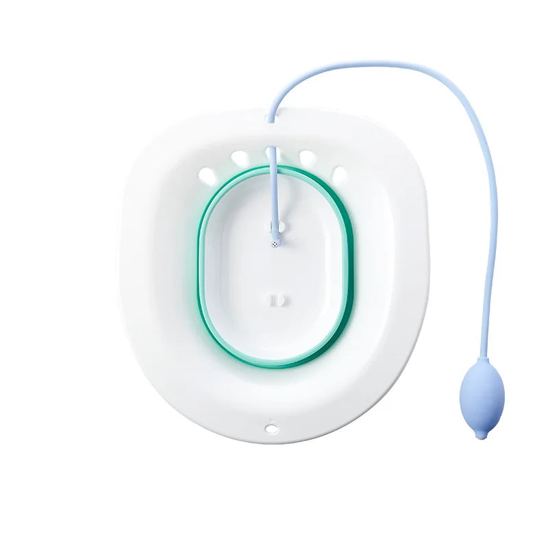 Sitz Bath, Sitz Bath for Hemorrhoids, Sitz Bath for Toilet Seat, Postpartum Care, Sits Bath Kit for Women, Collapsible
