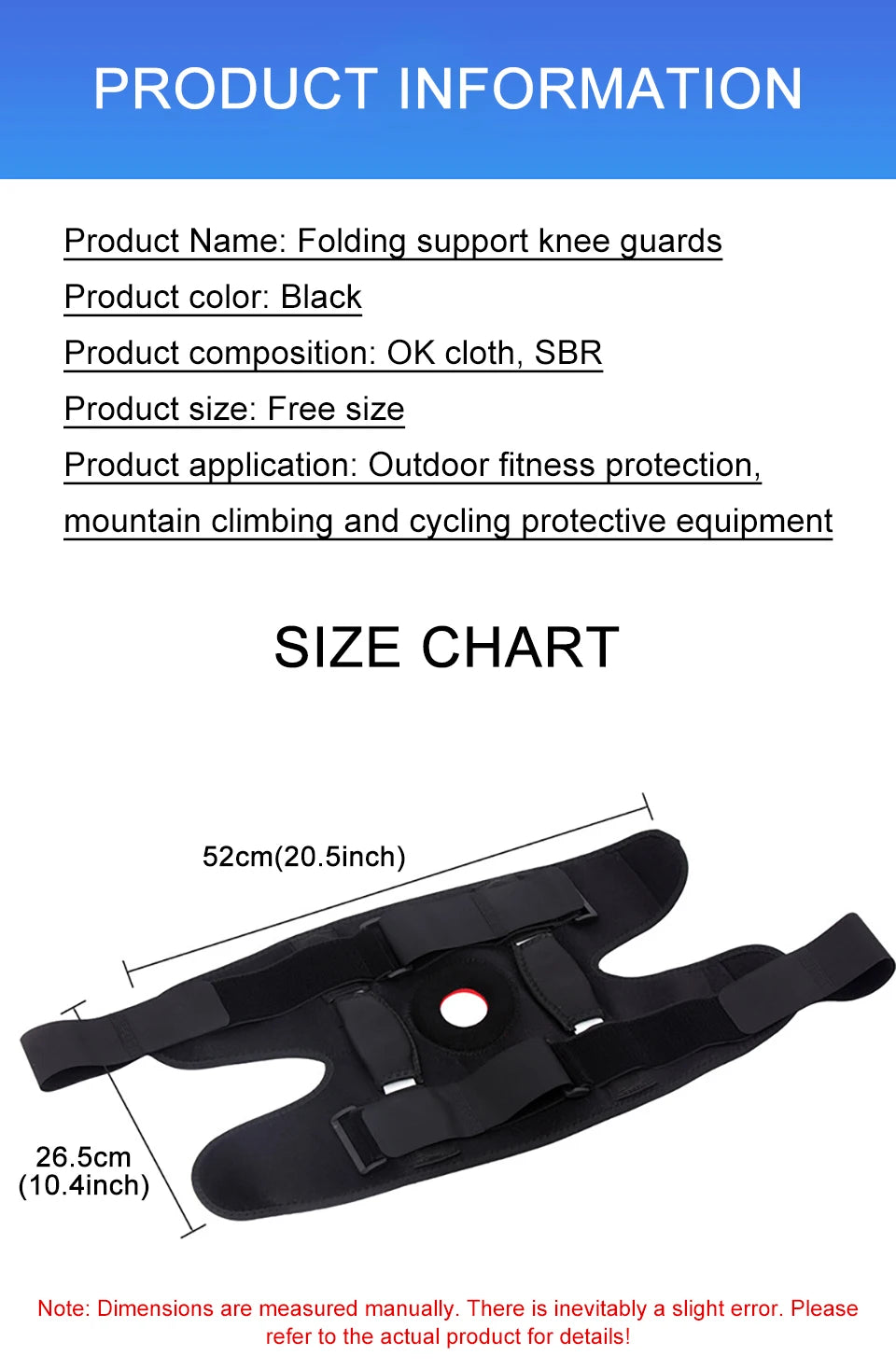 1Pcs Orthopedic Knee Pad Knee Brace Support Joint Pain Relif Patella Protector Adjustable Sport Kneepad Guard Meniscus Ligament