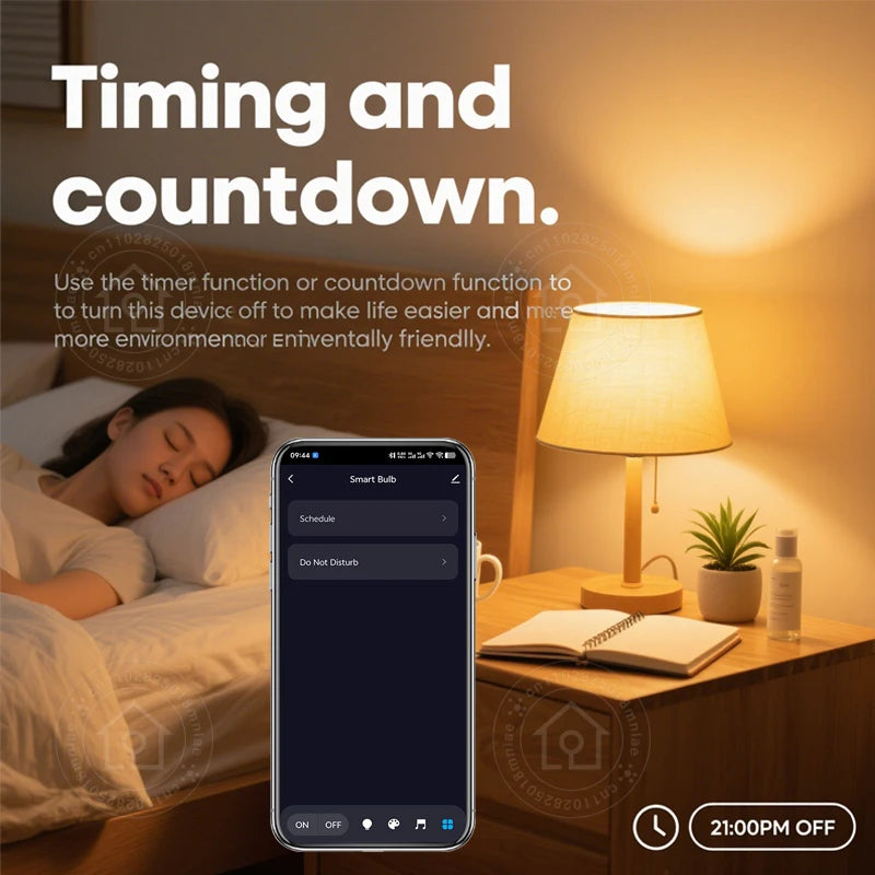 E27 Smart Bulb Tuya Bluetooth LED Light Bulb 18W 15W 9W 220V RGB Lamp APP Control Timer Dimmable Music Sync Work With Smart life