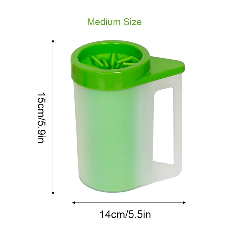 Dog Paw Cleaner All-round Cleaning Dog Paw Washer 8.8×6.3 Inch Muddy Paw Cleaner with Coral Plush Towels Easy to Use Pet Paw