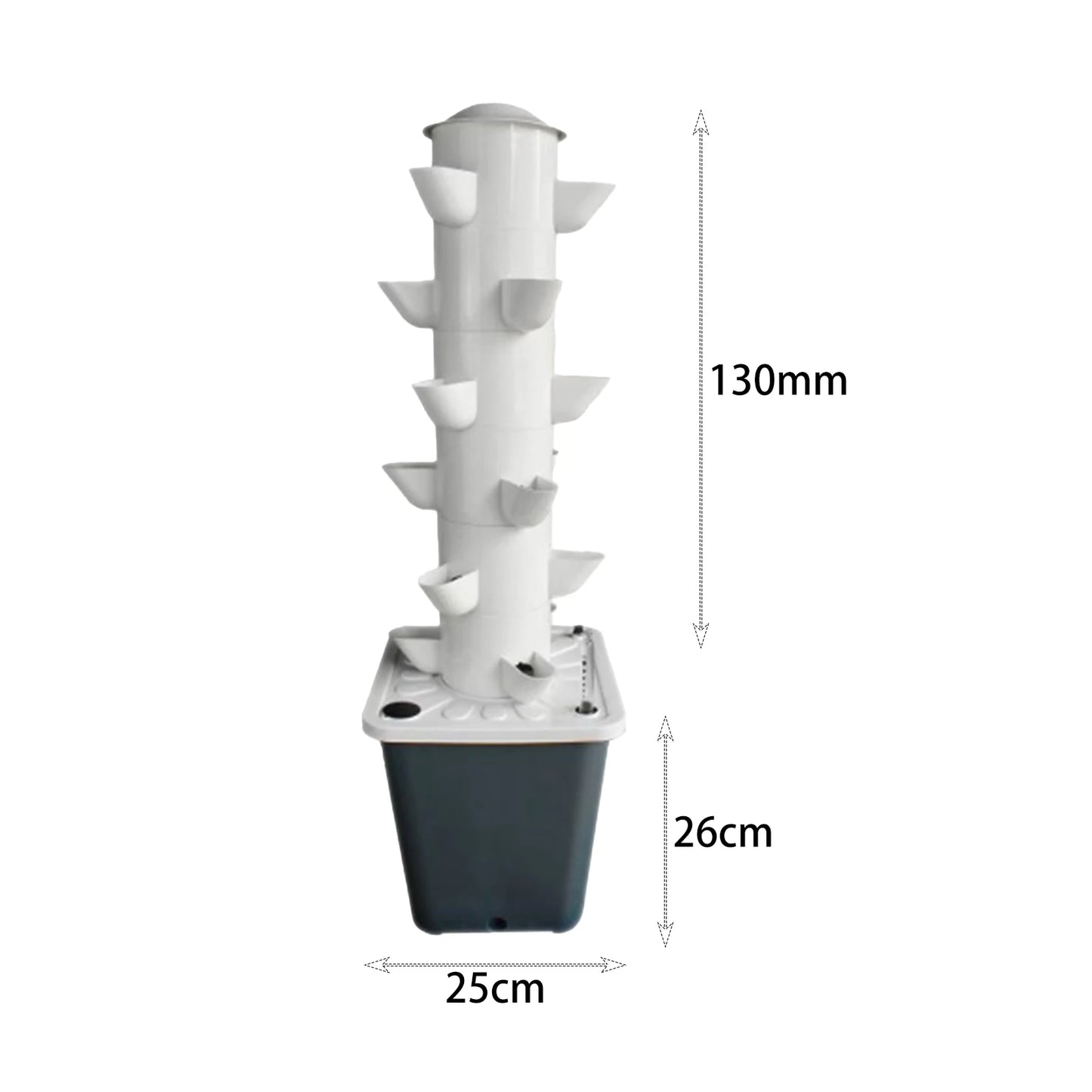 15/18/25/30 Holes Hydroponic Grow System Tower Kit Garden Planter Home Yard Water Pump Home Vertical Gardening Planter