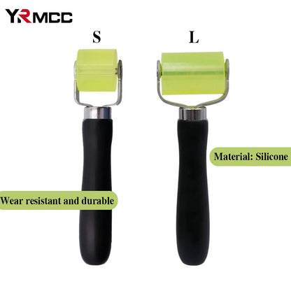 Car Soundproof Roller Thick Rubber Tire Compaction Tools Moto Auto Repair Press Wheel Car Maintenance Anti-Vibration Roller